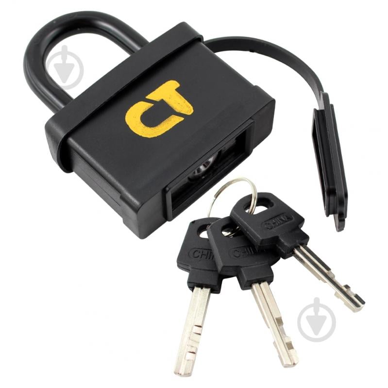 Замок навісний Comit 60 мм чорний 71071 відкритий (амбарний) - фото 2