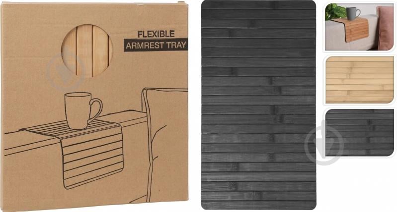 Таця Koopman накладка на підлокітник дивана Wood 44х24 см - фото 1 Таця Koopman накладка на підлокітник дивана Wood 44х24 см - фото 1