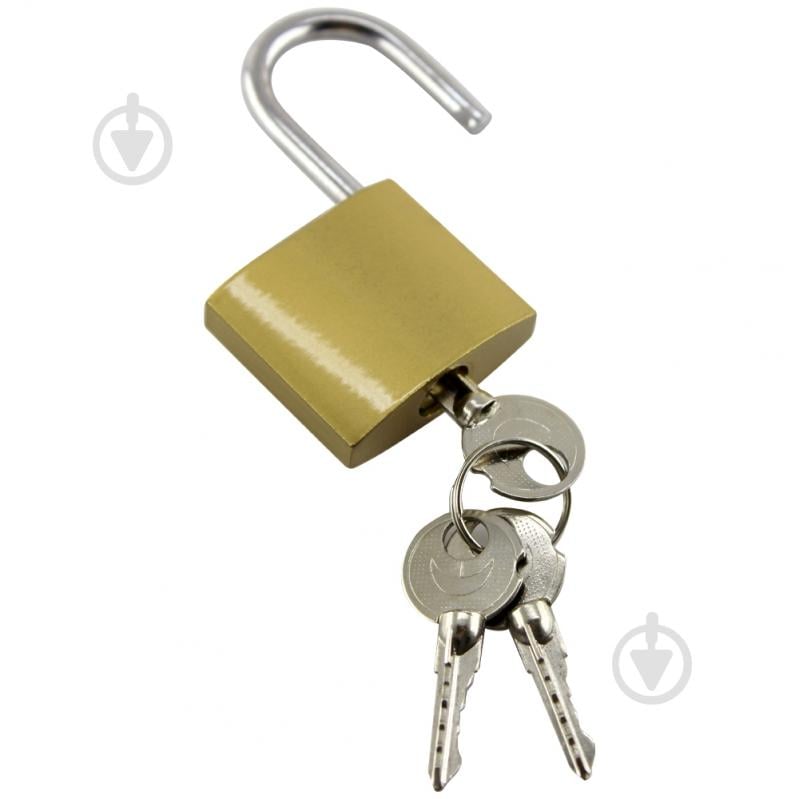 Замок навесной Comit 38 мм матовая латунь 71069 открытый (амбарный) - фото 2 Замок навесной Comit 38 мм матовая латунь 71069 открытый (амбарный) - фото 2