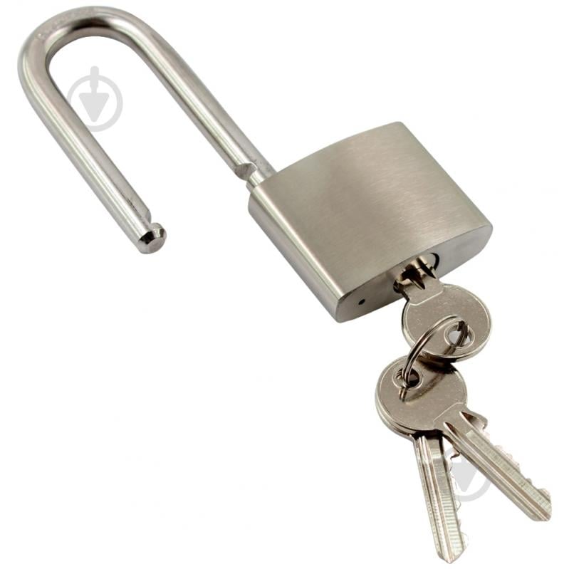 Замок навесной Comit 50 мм нержавеющая сталь 71067 открытый (амбарный) - фото 2 Замок навесной Comit 50 мм нержавеющая сталь 71067 открытый (амбарный) - фото 2
