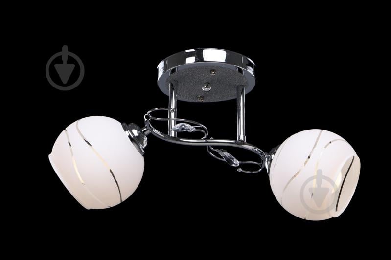 Люстра стельова Accento lighting Saturno 2xE27 хром ALG-75985/2 - фото 2