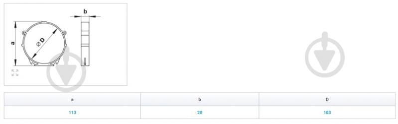 Держатель круглых каналов Вентс Пластивент d100 16 - фото 3