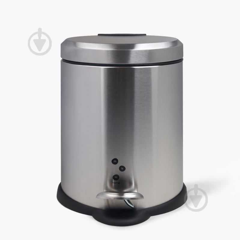 Ведро с педалью MVM BIN-26 5L SS - фото 2