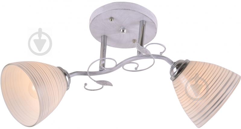 Люстра стельова Accento lighting Vega 2xE27 білий ALG-79687/2 - фото 1