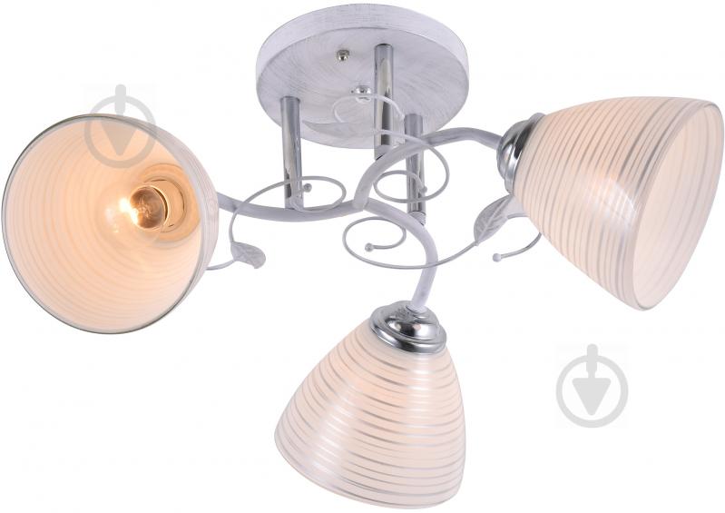 Люстра стельова Accento lighting Vega 3xE27 білий ALG-79687/3 - фото 1