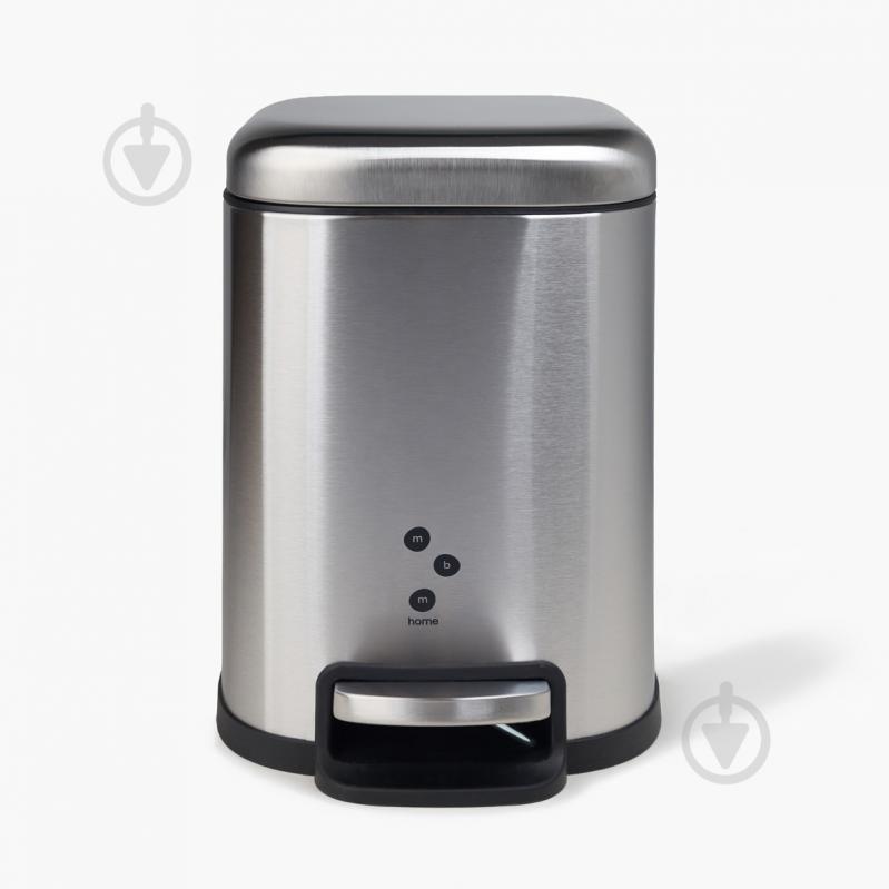 Ведро с педалью MVM BIN-28 6L SS Soft Close - фото 2