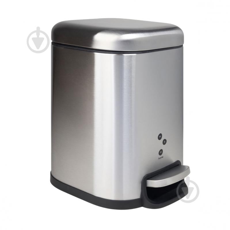 Ведро с педалью MVM BIN-28 6L SS Soft Close - фото 1