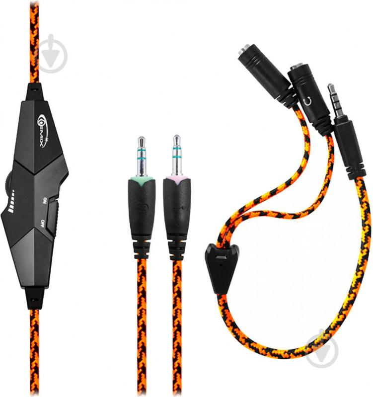 Наушники Gemix X-370 black/orange - фото 4 Наушники Gemix X-370 black/orange - фото 4