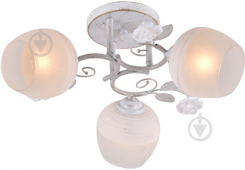 Люстра стельова Accento lighting Ares 3xE27 білий ALG-75356/3 - фото 1