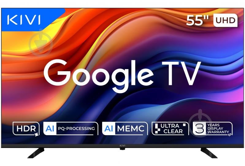 Телевизор Kivi 55'' 55U800KB - фото 1 Телевизор Kivi 55'' 55U800KB - фото 1