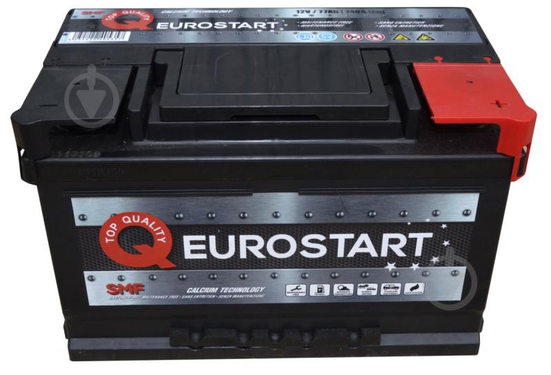 Акумулятор автомобільний EUROSTART 4352 77Ah 740A 12V 577046074 «+» праворуч (577046074) - фото 2