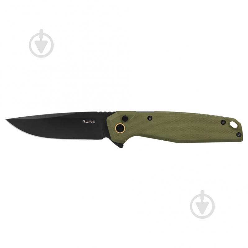 Нож складной Ruike Sandvik 14C28N, зеленый P873-G - фото 3