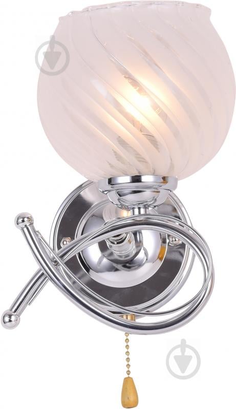 Бра Accento lighting Libra 1x60 Вт E27 хром ALG-79880/1w - фото 1