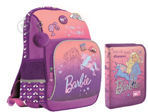 Школьный набор YES SchoolCase S-60 Collection Barbie 2 предмета - фото 1