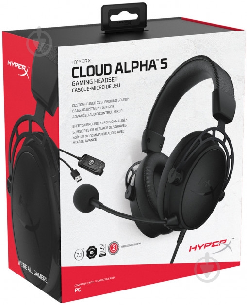 Наушники HyperX HX-HSCAS-BK/WW black - фото 8 Наушники HyperX HX-HSCAS-BK/WW black - фото 8