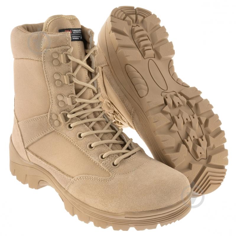 Черевики тактичні Mil-Tec "Tactical Boots with YKK Zipper" р.42,5 12822104 Khaki - фото 1