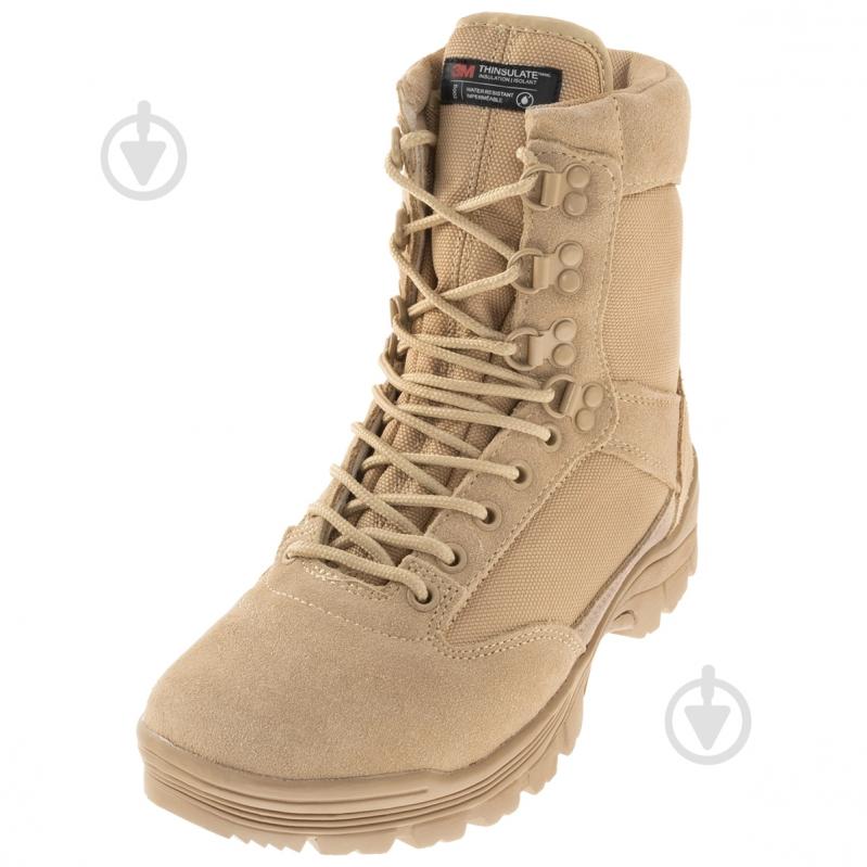 Ботинки тактические Mil-Tec "Tactical Boots with YKK Zipper" р.42,5 12822104 Khaki - фото 4