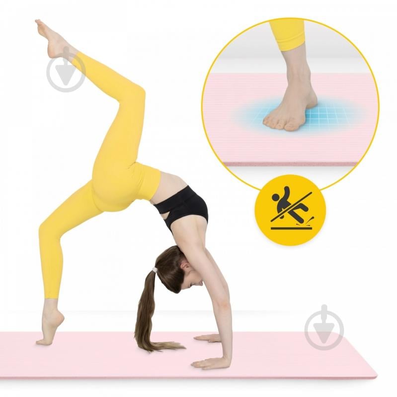 Коврик для йоги и фитнеса 4fizjo 180 x 60 x 1,5 см NBR Light Pink (P-5907739316998) светло-розовый - фото 9 Коврик для йоги и фитнеса 4fizjo 180 x 60 x 1,5 см NBR Light Pink (P-5907739316998) светло-розовый - фото 9