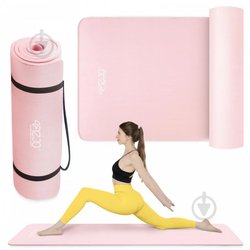 Коврик для йоги и фитнеса 4fizjo 180 x 60 x 1,5 см NBR Light Pink (P-5907739316998) светло-розовый - фото 1 Коврик для йоги и фитнеса 4fizjo 180 x 60 x 1,5 см NBR Light Pink (P-5907739316998) светло-розовый - фото 1