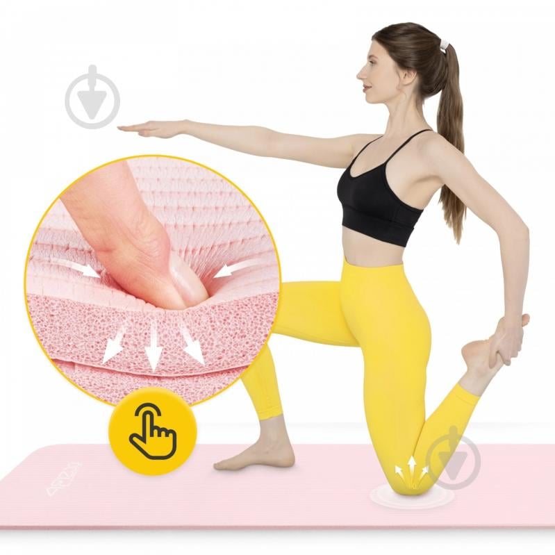 Коврик для йоги и фитнеса 4fizjo 180 x 60 x 1,5 см NBR Light Pink (P-5907739316998) светло-розовый - фото 12 Коврик для йоги и фитнеса 4fizjo 180 x 60 x 1,5 см NBR Light Pink (P-5907739316998) светло-розовый - фото 12