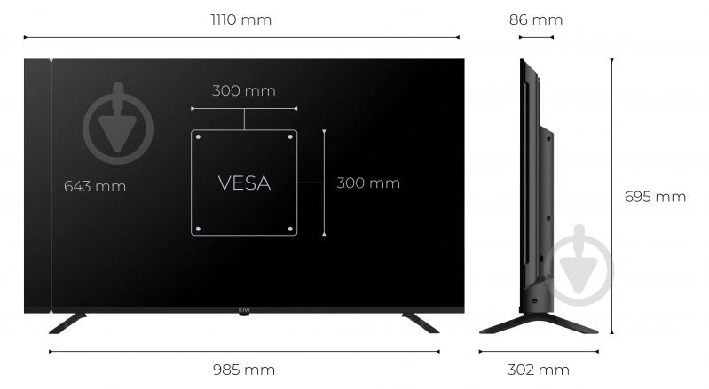Телевизор Kivi 50'' 50U820KB - фото 15