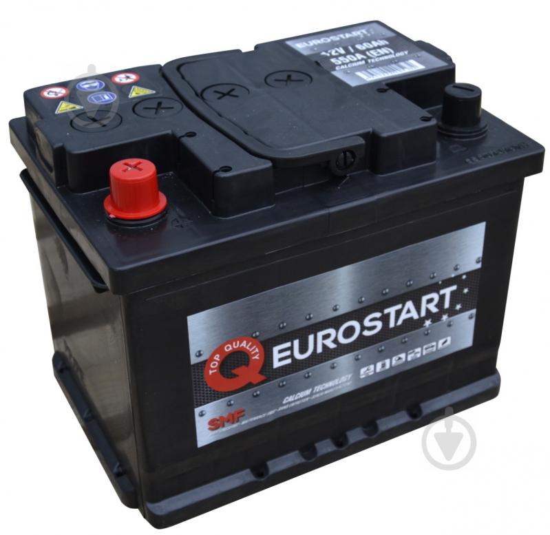 Акумулятор автомобільний EUROSTART 4352 60Ah 550A 12V 560065055 «+» ліворуч (560065055) - фото 1