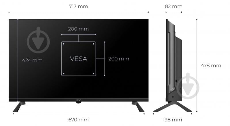 Телевізор Kivi 32'' 32H800KB - фото 11