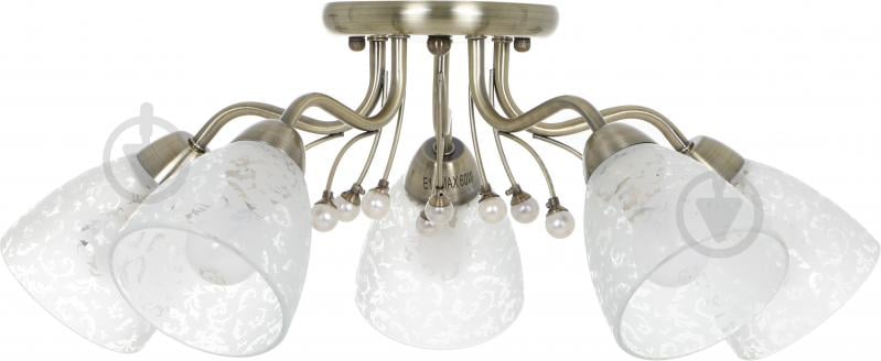 Люстра потолочная Luce 5 5x40 Вт E14 латунь - фото 2