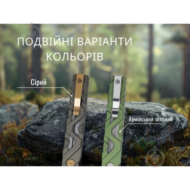 Ніж складаний Ruike Sandvik 14C28N, зелений P878-AG - фото 20