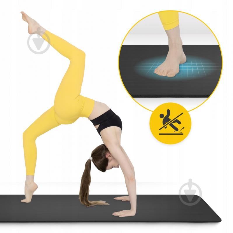 Килимок для йоги та фітнесу 4fizjo 180 x 60 x 1,5 см NBR Black (P-5907222931592) чорний - фото 7 Килимок для йоги та фітнесу 4fizjo 180 x 60 x 1,5 см NBR Black (P-5907222931592) чорний - фото 7