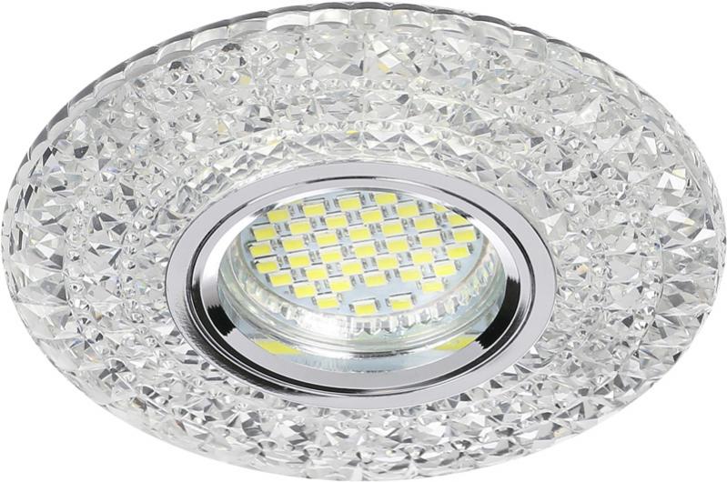 Светильник точечный Accento lighting MR16 с LED-подсветкой 3 Вт GU5.3 4000 К хром ALHu-MKD-E002 - фото 1