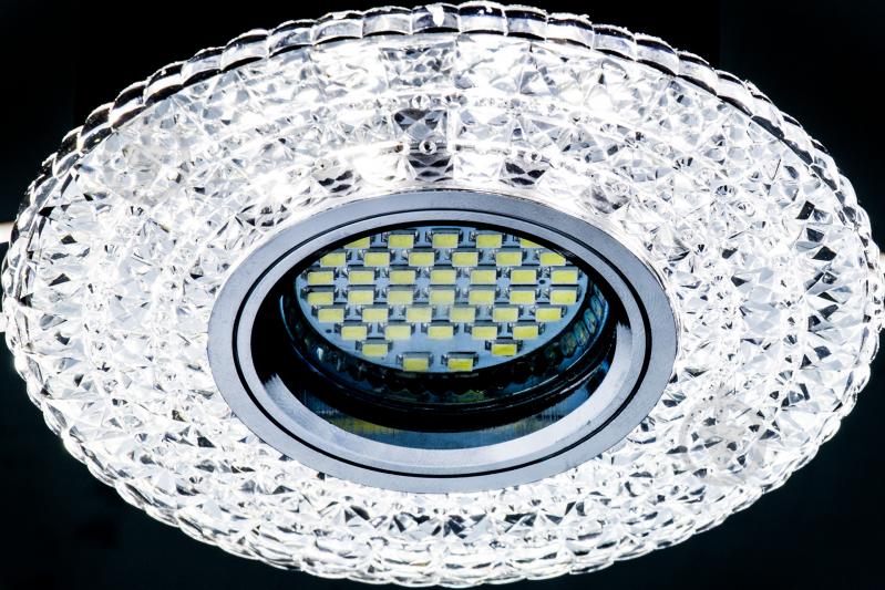 Светильник точечный Accento lighting MR16 с LED-подсветкой 3 Вт GU5.3 4000 К хром ALHu-MKD-E002 - фото 3