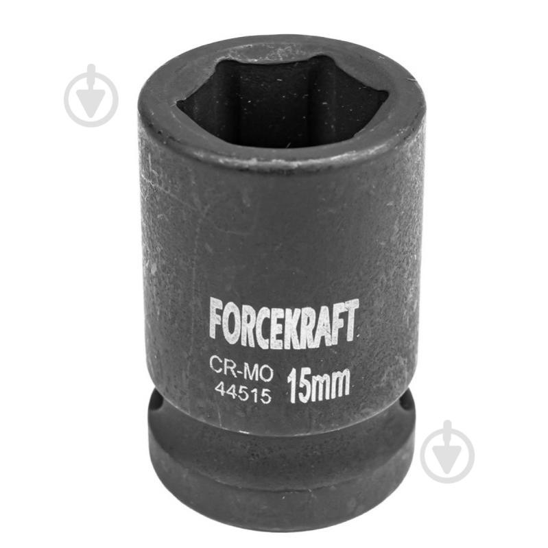 Головка ударна 15 мм 6-гранна 1/2'' Forcekraft FK-44515 - фото 1