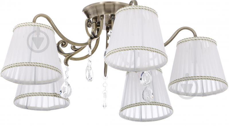 Люстра потолочная Accento lighting Rialto 5xE14 античная латунь ALHu-HKC31605/5 - фото 1