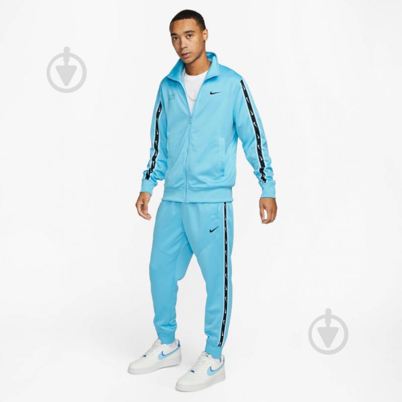 Брюки Nike M NSW REPEAT SW PK JOGGER DX2027-416 р. L голубой - фото 7