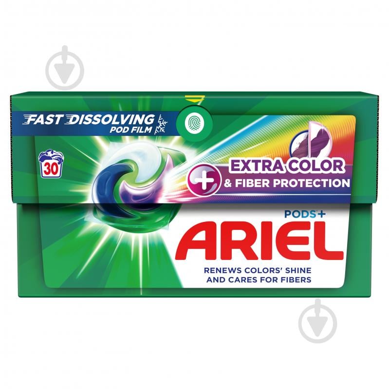 Капсули для машинного прання Ariel PODS + Екстразахист кольору та волокон 30 шт. - фото 2