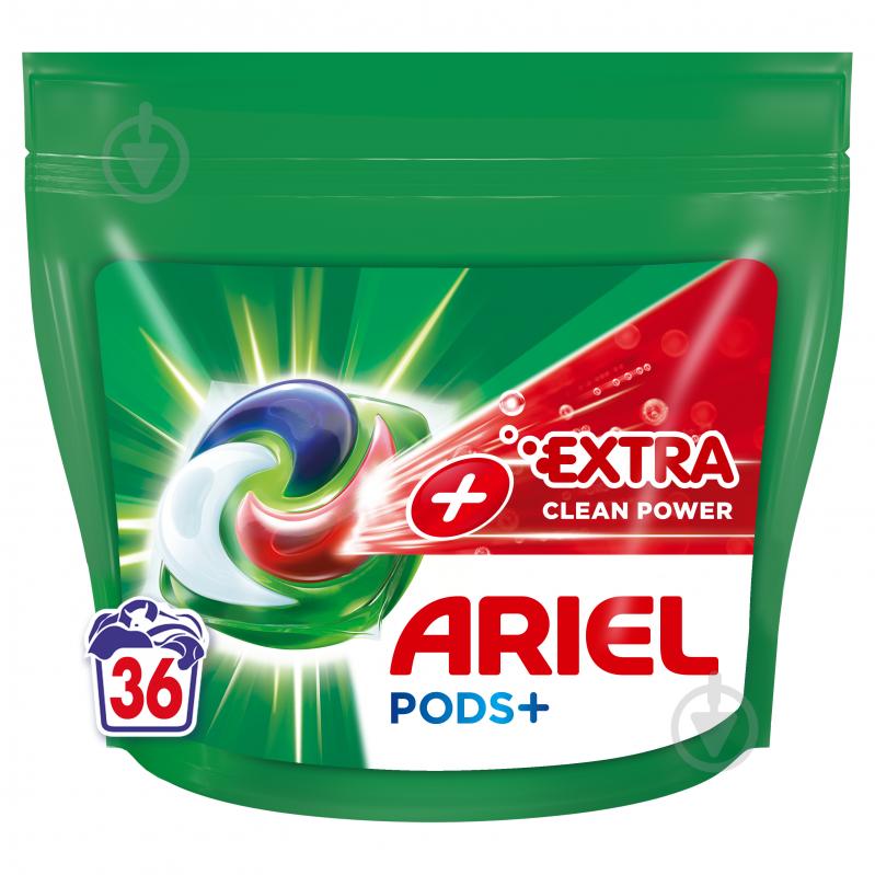 Капсули для машинного прання Ariel PODS + Сила Екстраочищення 36 шт. - фото 1