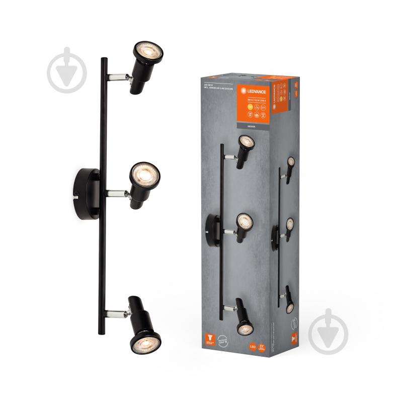 ВИТРИНА! Спот Ledvance 3x3,4 Вт GU10 черный - фото 1