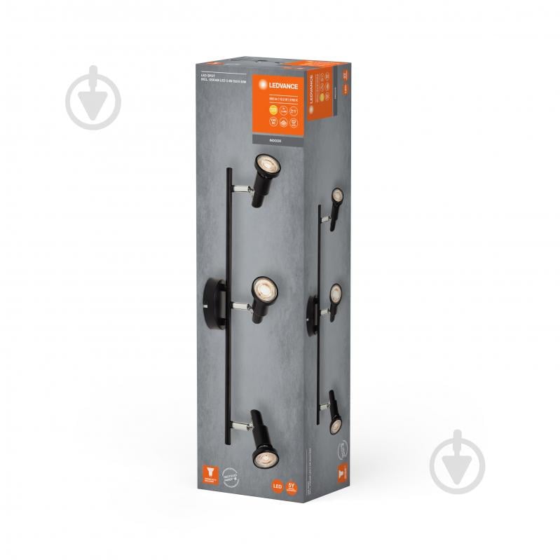 ВИТРИНА! Спот Ledvance 3x3,4 Вт GU10 черный - фото 7