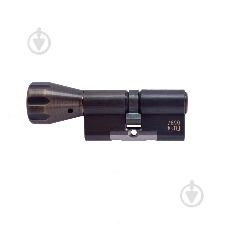 Цилиндр EVVA ключ-вороток 102 мм бронза EPS KZ 61/K41 PB - фото 3