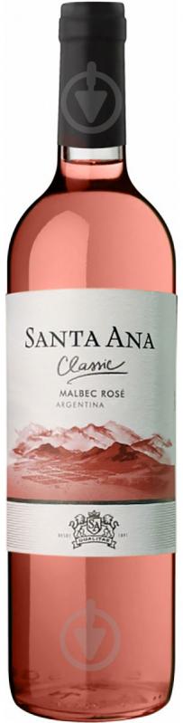 Вино Santa Ana Classic Malbec Rose розовое сухое 0,75 л - фото 1