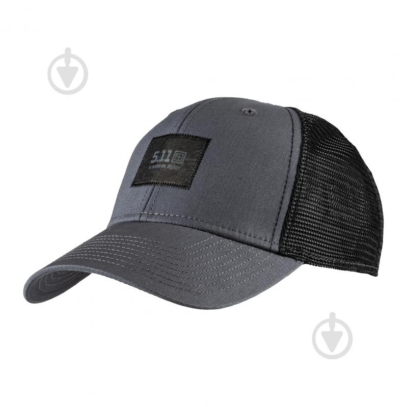 Кепка 5.11 Tactical тактична "LEGACY BOX TRUCKER CAP" Turbulance 89186-545 One Size Graphite - фото 1