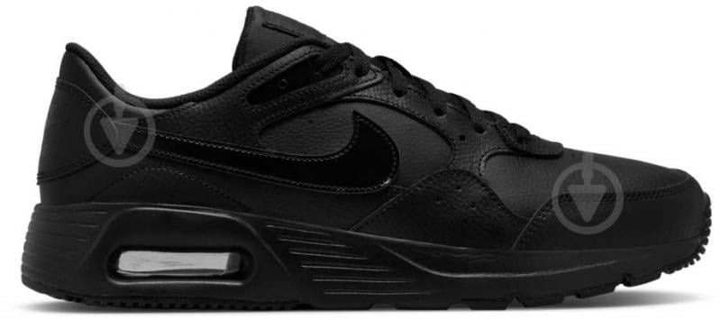 Кросівки чоловічі демісезонні Nike AIR MAX SC LEATHER DH9636-001 р.41 чорні - фото 3