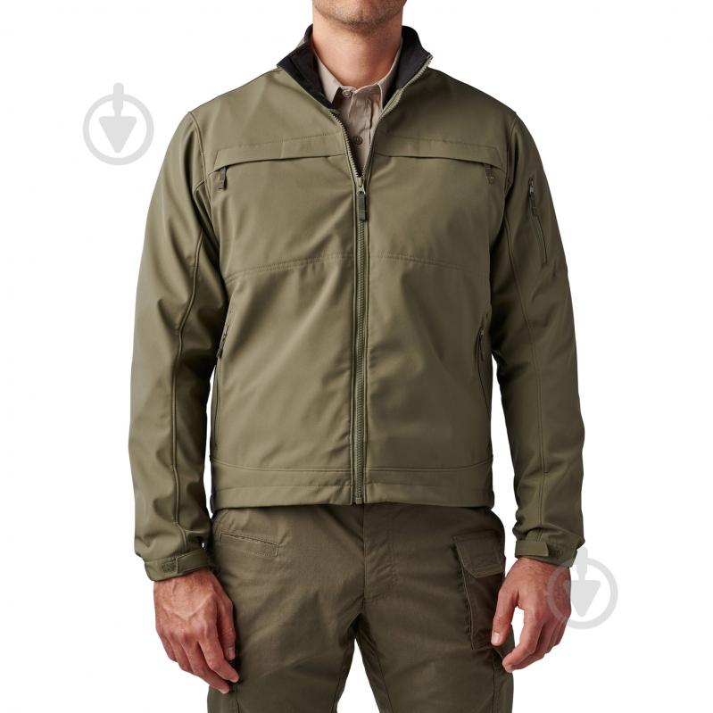 Куртка чоловіча демісезонна 5.11 Tactical демісезонна "CHAMELEON SOFTSHELL JACKET 2.0" 48373-186 р.L Ranger green - фото 1