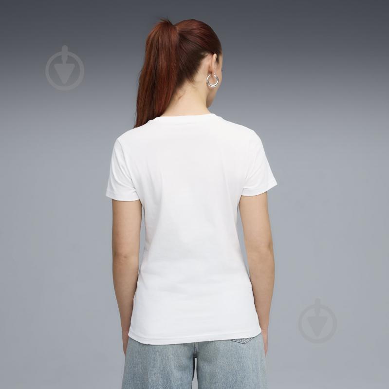 Футболка Puma ESS Centered Cat Logo Tee 69291602 р.M белый - фото 4
