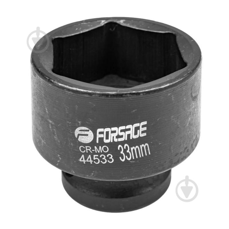 Головка ударна 33 мм 1/2''6 г Forsage 1 шт. F-44533 - фото 1