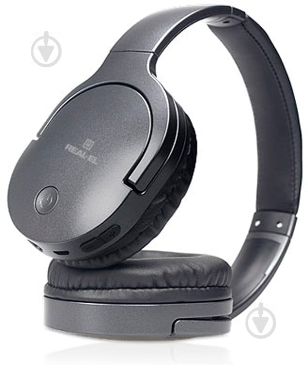 Навушники Real-el GD-855 Bluetooth GunMetal black - фото 4