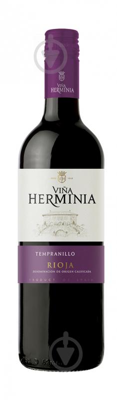 Вино VINA HERMINIA Tempranillo червоне сухе 0,75 л - фото 1