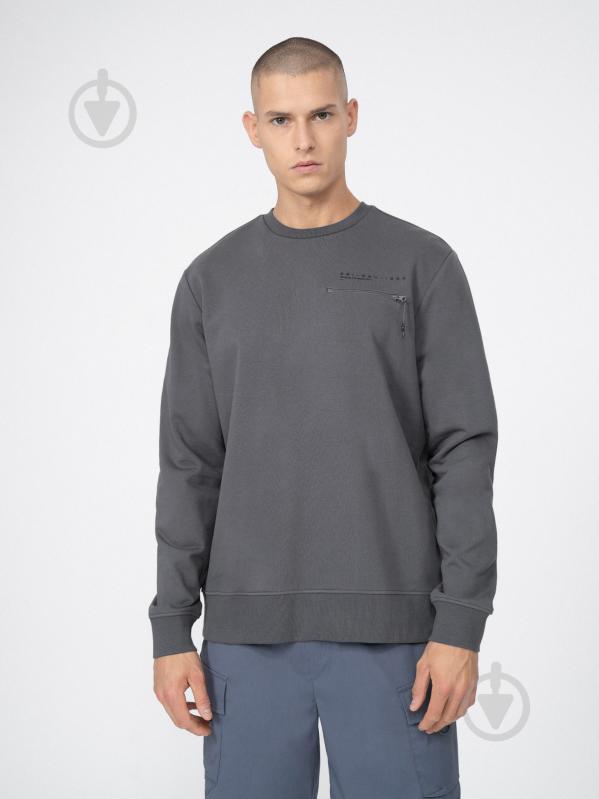 Світшот 4F SWEATSHIRT M225 4FSS23TSWSM225-22S р.3XL сірий - фото 1