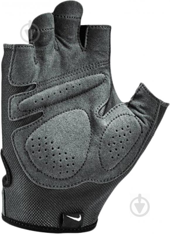 Рукавички для фітнесу Nike MEN'S ESSENTIAL FITNESS GLOVES N.LG.C5.057 р. S чорний із сірим - фото 2